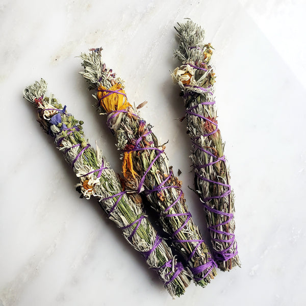 Wildflower + Sage Smudge Bundles
