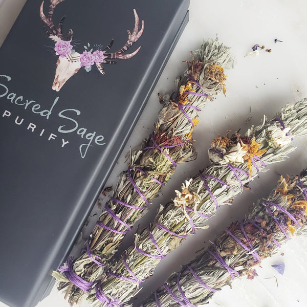 Wildflower + Sage Smudge Bundles