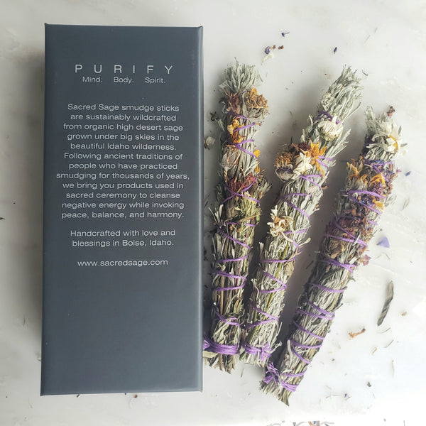 Wildflower + Sage Smudge Bundles