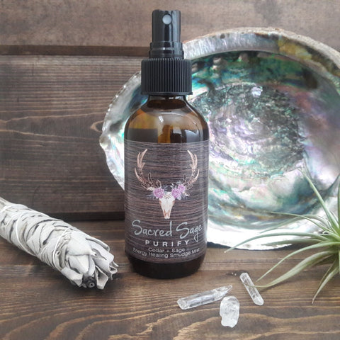 Cedar + Sage Energy Healing Smudge Mist