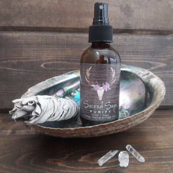 Cedar + Sage Energy Healing Smudge Mist