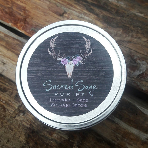 Lavender + Sage Smudge Candle
