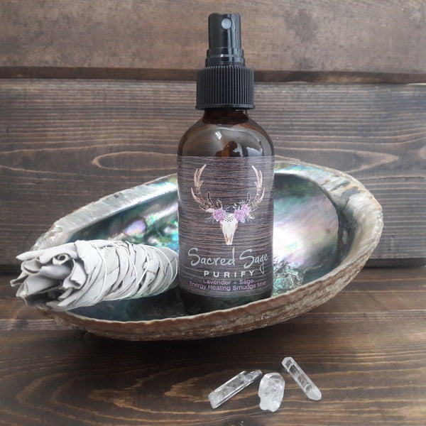 Lavender + Sage Energy Healing Smudge Mist