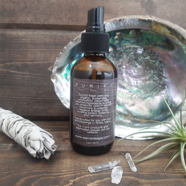 Lavender + Sage Energy Healing Smudge Mist