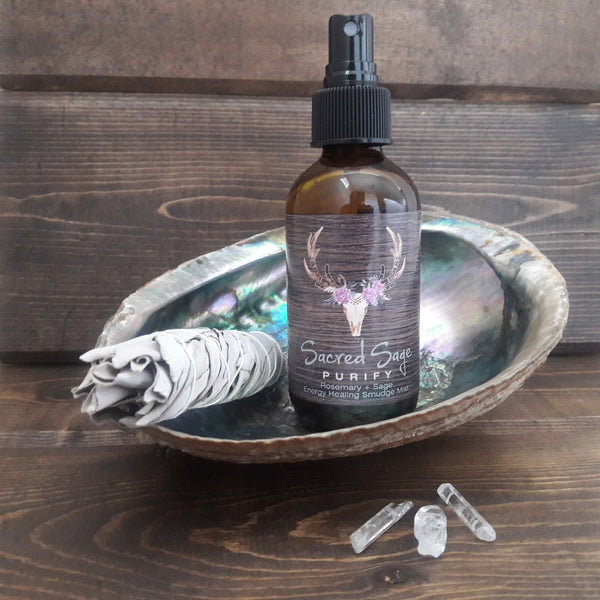 Rosemary + Sage Energy Healing Smudge Mist